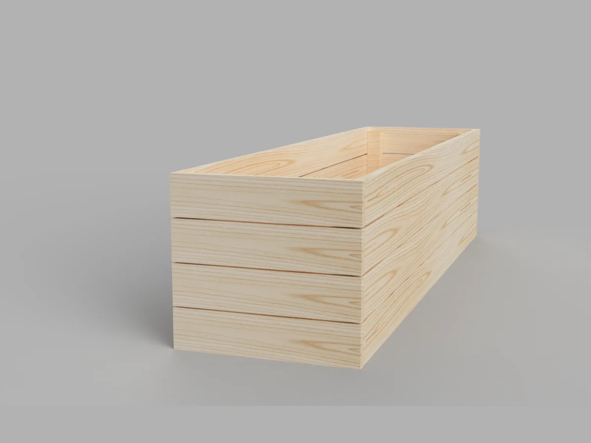Hochbeet-Bausatz aus Holz, 200 × 80 × 80 cm